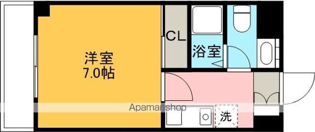 MZATAKEBASHI(1K/2階)の間取り写真
