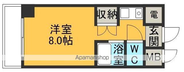 ロフティ薬院(ワンルーム/9階)の間取り写真