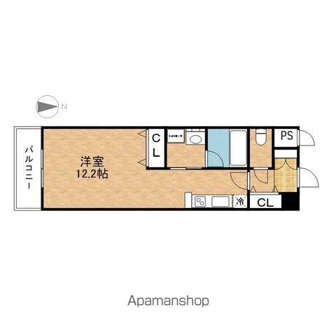 プレシャス代官(ワンルーム/8階)の間取り写真