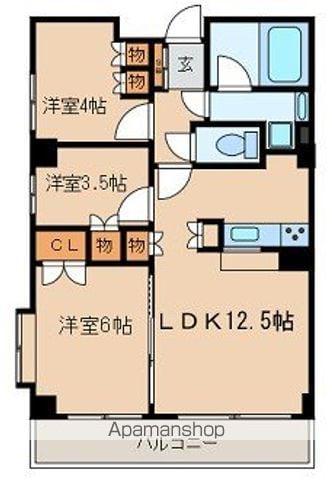 レジディア文京音羽 1階階 間取り