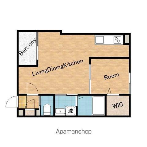 GARDENIA泉佐野(1LDK/1階)の間取り写真