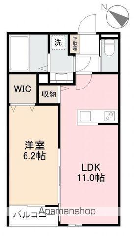 THE KAMIFUKUOKA(1LDK/2階)の間取り写真