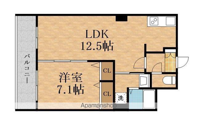 NORDEN TOWER SHINOSAKA PREMIUM(1LDK/16階)の間取り写真
