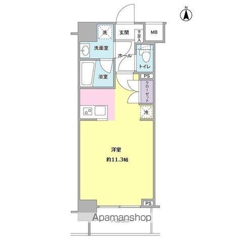 モンレーヴ錦糸町 (1K/3階)の間取り写真