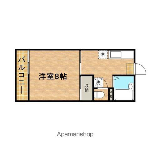 ファミーユ大久保(1K/1階)の間取り写真