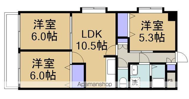 メリディアン(3LDK/2階)の間取り写真
