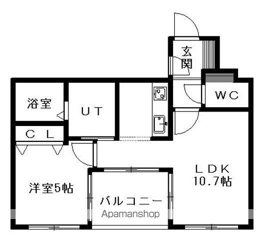 THE RESIDENCE PARK YAMAHANA 旧NH(2LDK/3階)の間取り写真