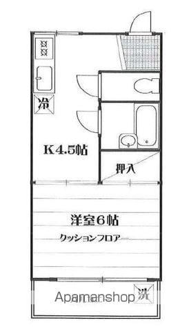 さかえマンション(1K/3階)の間取り写真