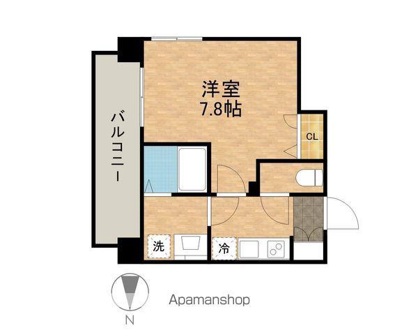 メイクス矢場町Ⅱ(1K/7階)の間取り写真