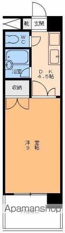 グランビュー松山(1DK/3階)の間取り写真