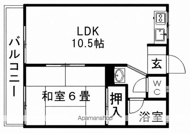フォレスト1(1LDK/2階)の間取り写真