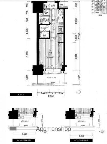 プレサンスSAKAEリバースタイル(ワンルーム/5階)の間取り写真