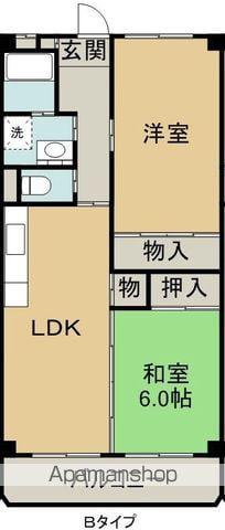 ヴェルハイツ(2LDK/2階)の間取り写真