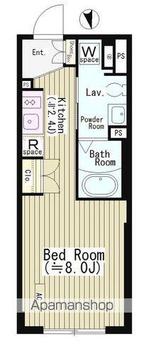 CENTENARIO市谷二十騎町(1K/1階)の間取り写真