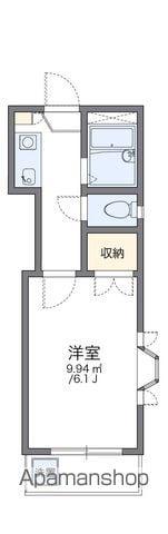 レオパレス水前寺西PART4A(1K/2階)の間取り写真