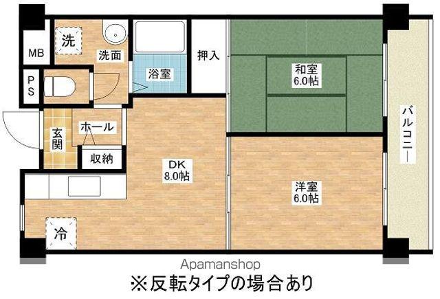 セントエルモ高石(2DK/4階)の間取り写真