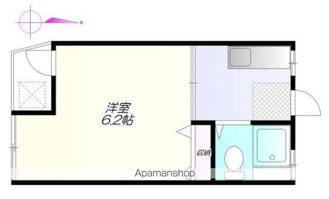 鷺宮ギミック(1K/1階)の間取り写真