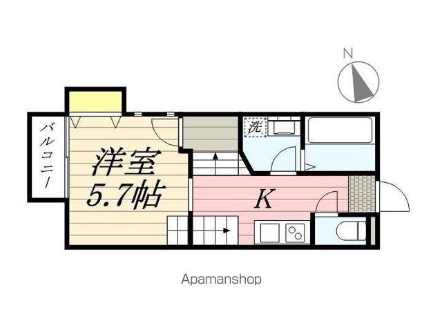 クレオ姪浜拾番館(1K/1階)の間取り写真