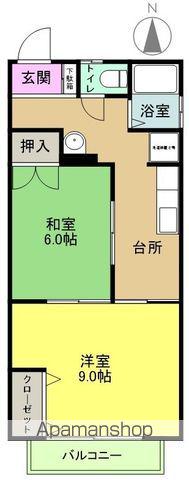 Kコーポ平窪(2K/2階)の間取り写真