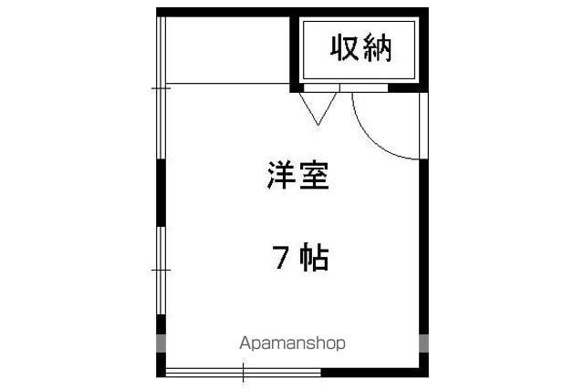 叡山電鉄 一乗寺駅 徒歩10分 2階建 築51年(ワンルーム/2階)の間取り写真