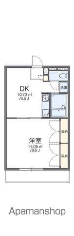 レオパレスクボタ(1DK/1階)の間取り写真