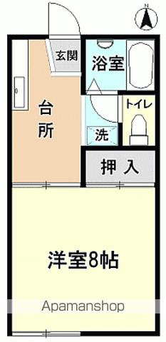 コーポラスCOMBO(1K/1階)の間取り写真