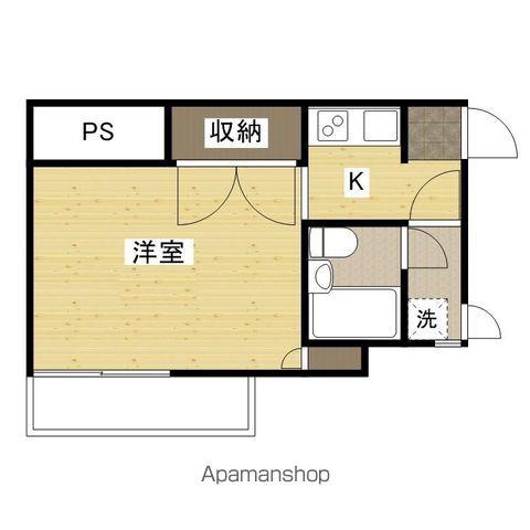 ウェッジコーポ坂田(ワンルーム/3階)の間取り写真
