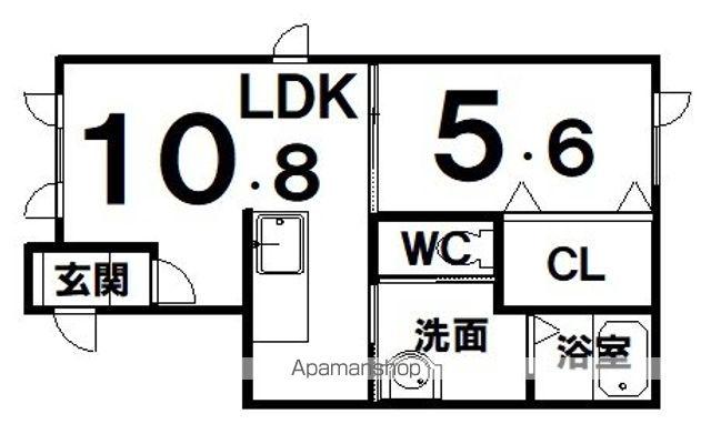 MILLYLA T(1LDK/1階)の間取り写真