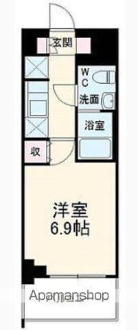 S-RESIDENCE松戸BENE(1K/5階)の間取り写真