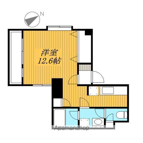 シルバラード(1K/2階)の間取り写真