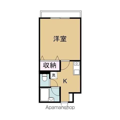 ハーモニー(1K/2階)の間取り写真