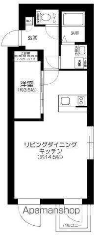 LE NID 日本橋(1LDK/3階)の間取り写真