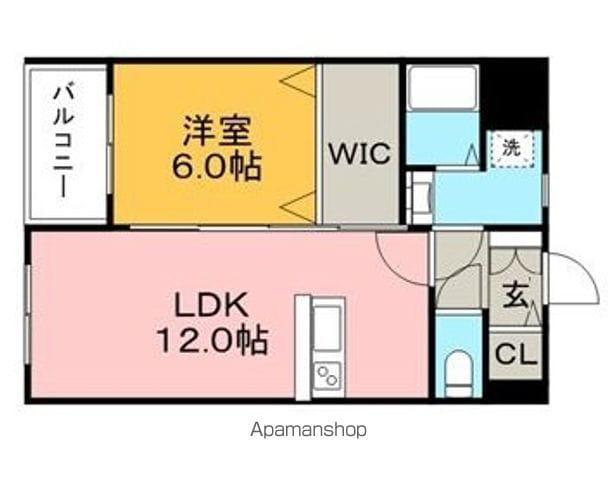 ALLEYⅡ(1LDK/3階)の間取り写真