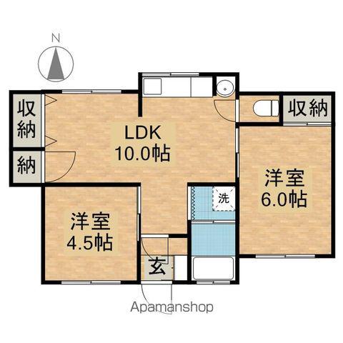 太多線 根本駅 徒歩20分 1階建 築41年(2LDK)の間取り写真