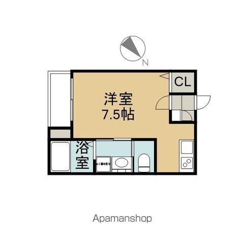 LIVET TERRACE(ワンルーム/2階)の間取り写真