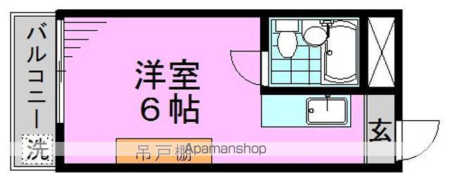 メゾン・ド・ポリピエ(ワンルーム/3階)の間取り写真