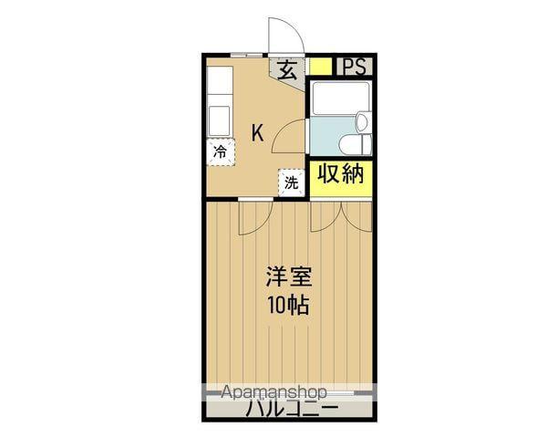 第3近内ビル(1K/2階)の間取り写真