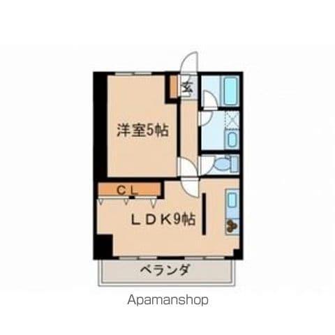 プロミネント岩塚(2LDK/1階)の間取り写真