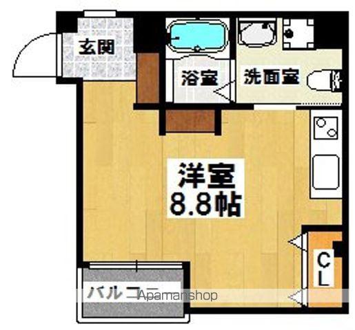エヌエムキャラントシス(ワンルーム/2階)の間取り写真