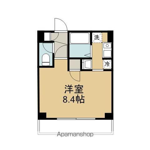 クレアールジーエー(ワンルーム/2階)の間取り写真