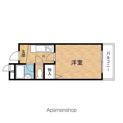 阪和線 紀伊駅 徒歩36分 2階建 築30年(1K/2階)の間取り写真