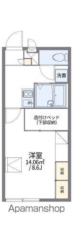 レオパレスパインツリー(1K/1階)の間取り写真