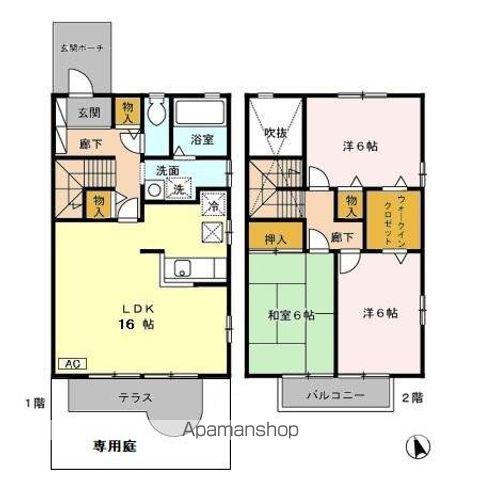アルシオネ　ＡＢＣ(3LDK)の間取り写真
