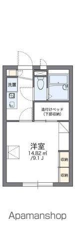 レオパレス虹の松原(1K/1階)の間取り写真