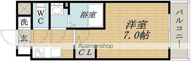 エスリード大阪クレストコート(1K/5階)の間取り写真