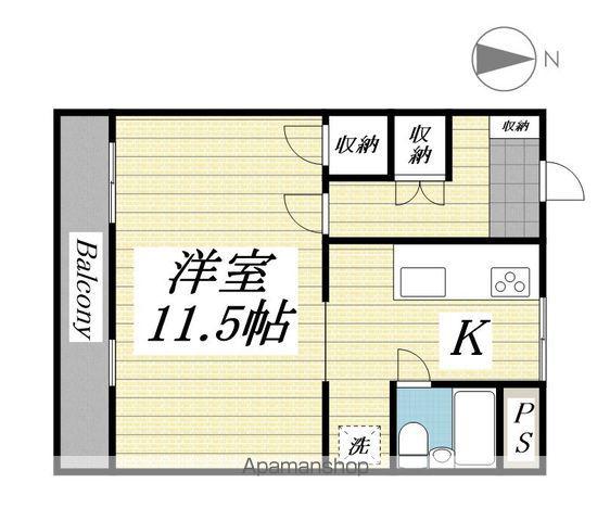 プロスパリティー(1K/1階)の間取り写真