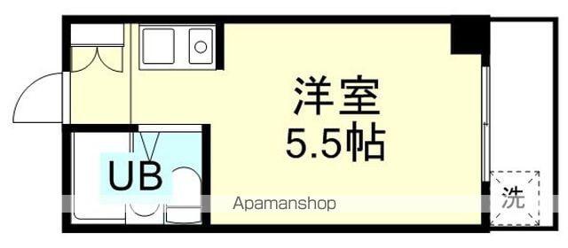 フォースアベニュー(ワンルーム/3階)の間取り写真