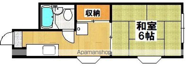 アパートメント住吉Ⅱ(1K/1階)の間取り写真