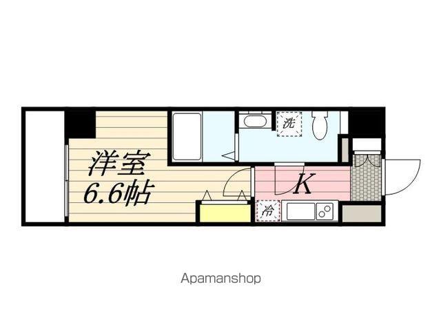 VERXEED横濱ウエストⅡ(1K/2階)の間取り写真