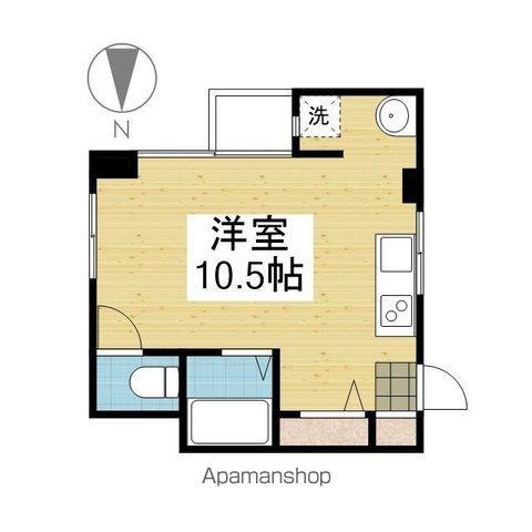 メゾンADⅢ(ワンルーム/4階)の間取り写真